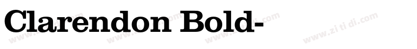 Clarendon Bold字体转换